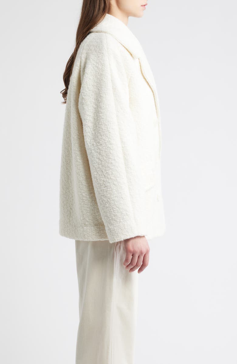 BOSS Orange Cabani Textured Double Breasted Jacket, Alternate, color, Open White