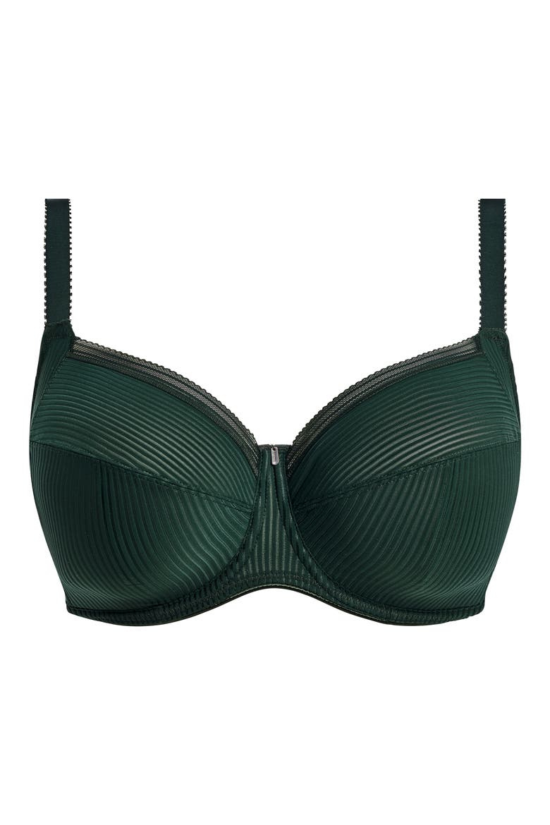 Fusion Underwire Side Support Bra, Alternate, color, EVRGRN