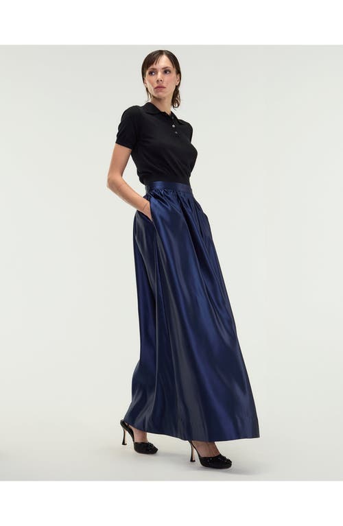 Cynthia Rowley Belle Maxi Skirt In Navy