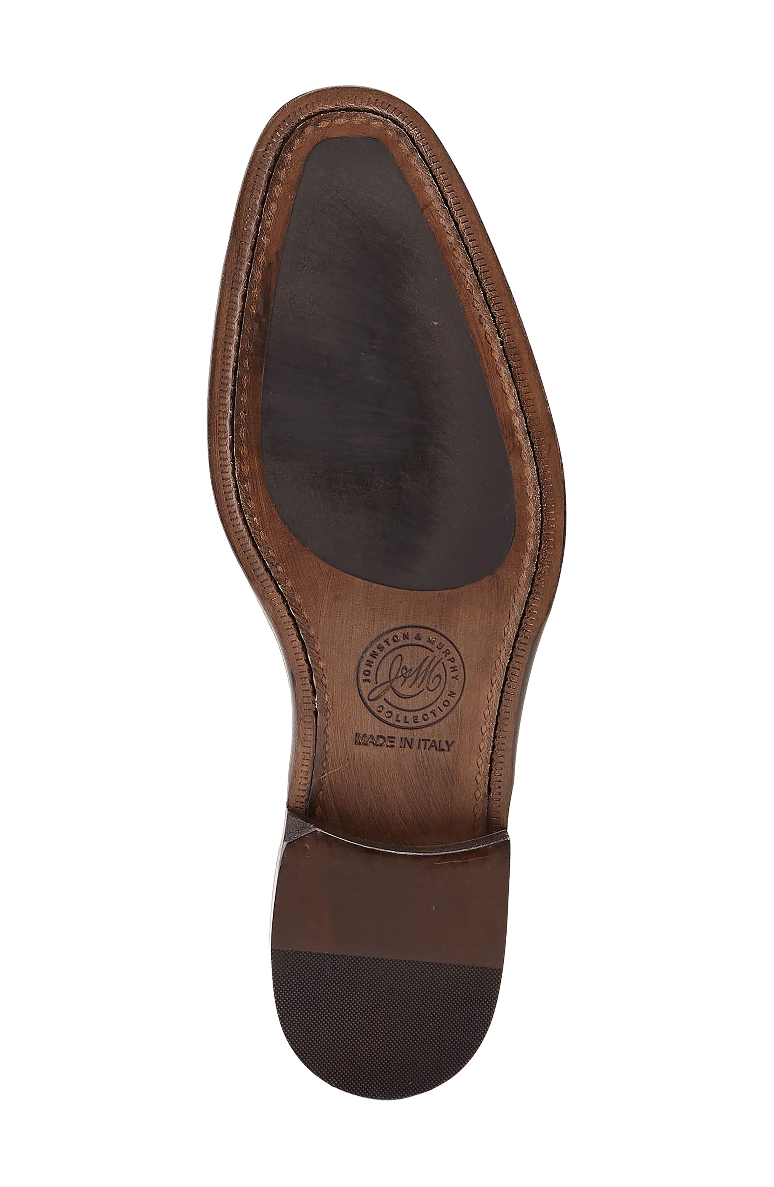 JOHNSTON & MURPHY COLLECTION Ellsworth Medallion Water Resistant Plain Toe Wholecut Shoe, Alternate, color, 