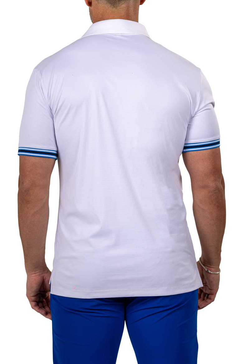 Marthyr0016 White Tipped Golf Polo, Alternate, color, WHITE