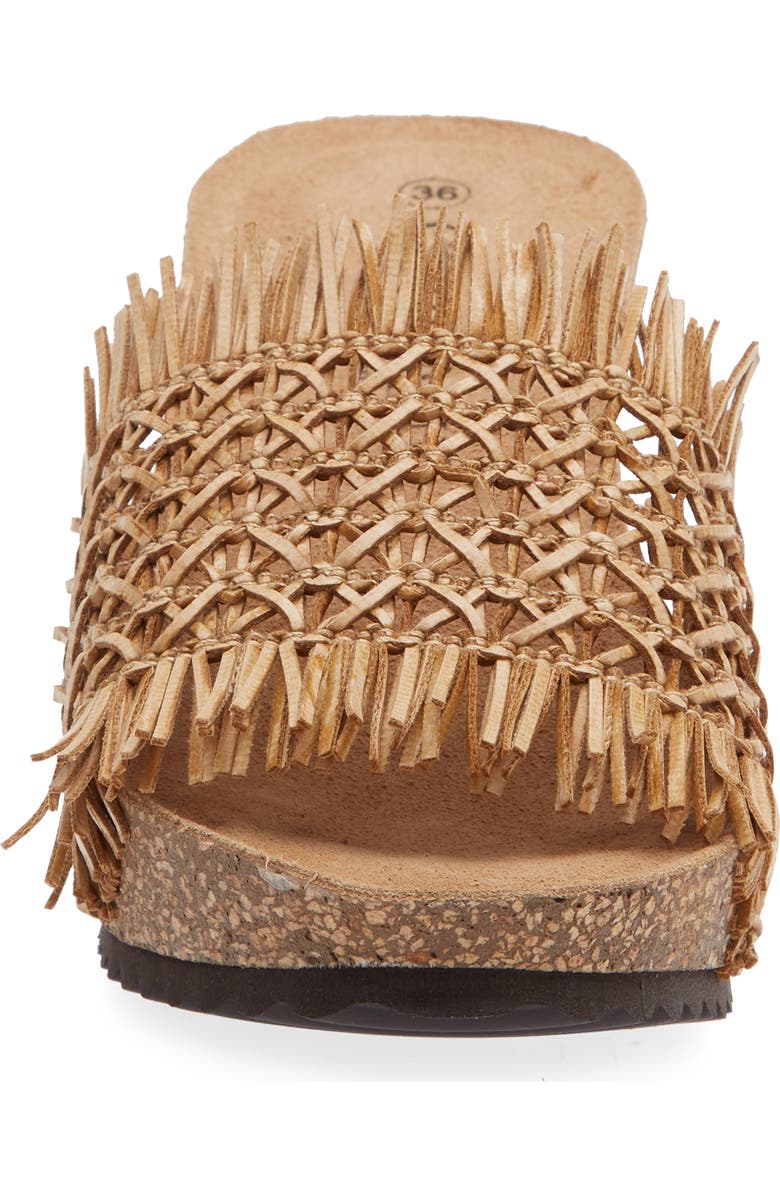 Cordani Mattina Fringe Platform Sandal, Alternate, color, Camel