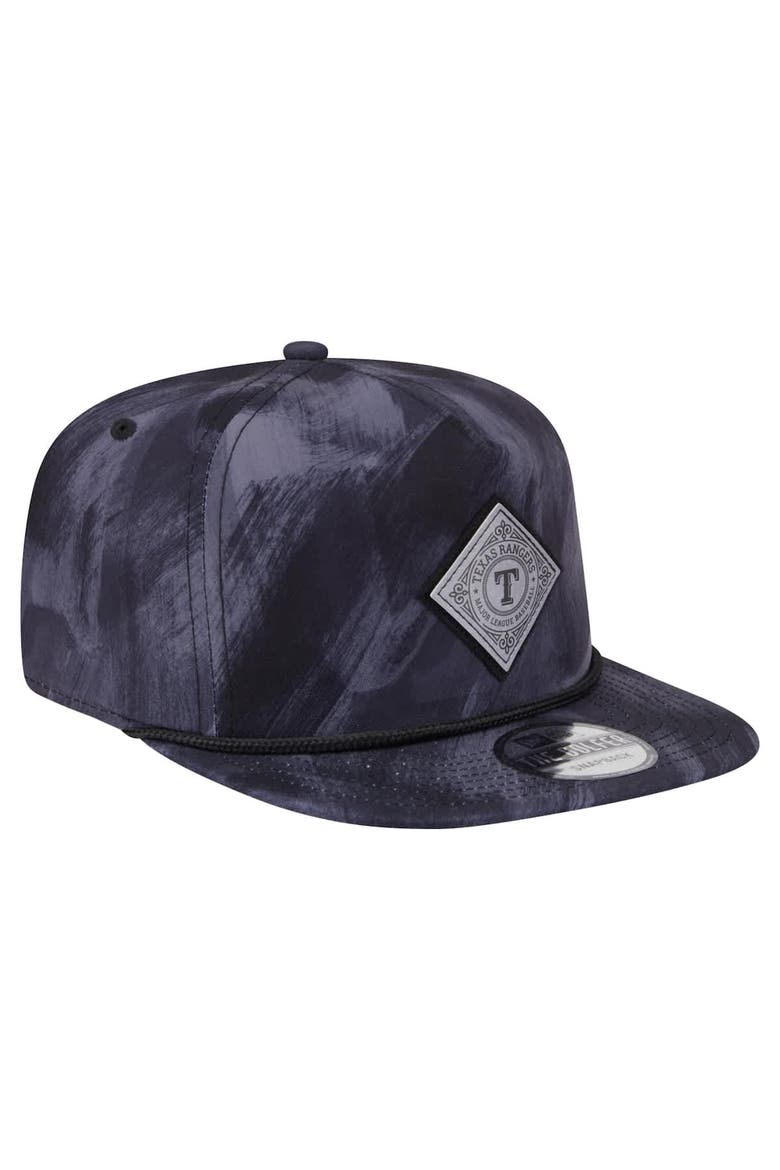 Men's New Era Navy Texas Rangers Printed Golfer Snapback Hat, Alternate, color, Navy