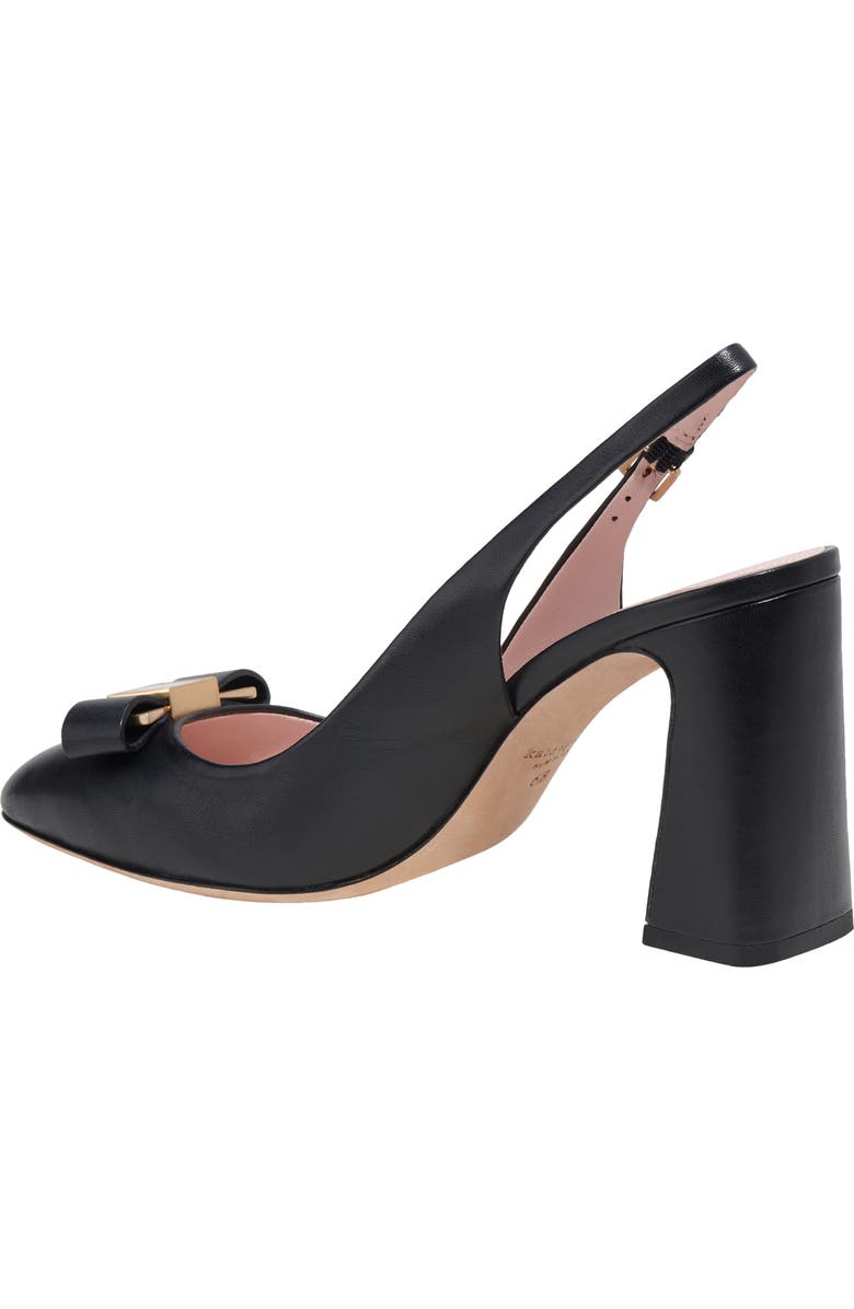 Kate Spade New York bowdie slingback pump, Alternate, color, Black
