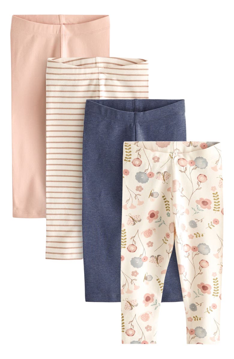 NEXT Kids' Assorted 4-Pack Stretch Cotton Leggings, Main, color, 