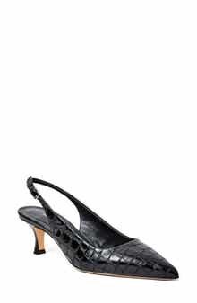 Palerma Pointed Toe Kitten Heel Slingback Pump