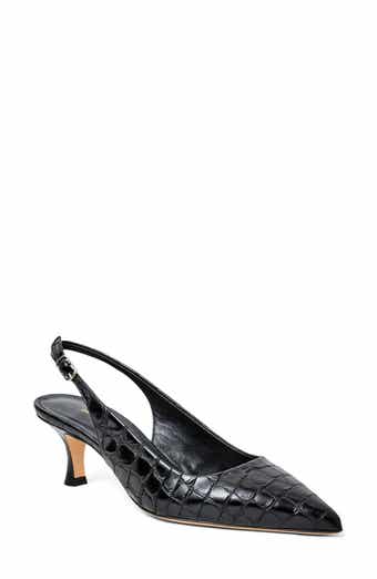Bruno Magli Palerma Pointed Toe Kitten Heel Slingback Pump