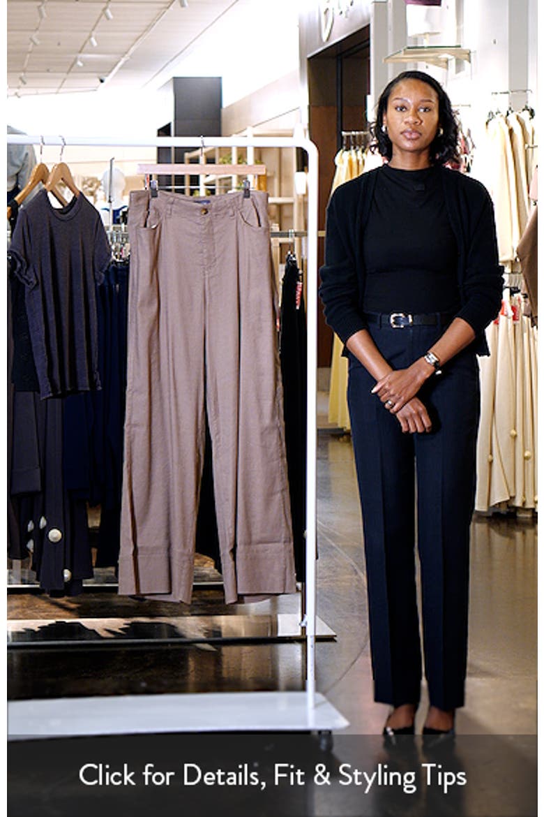 Linen Blend Wide Leg Pants video