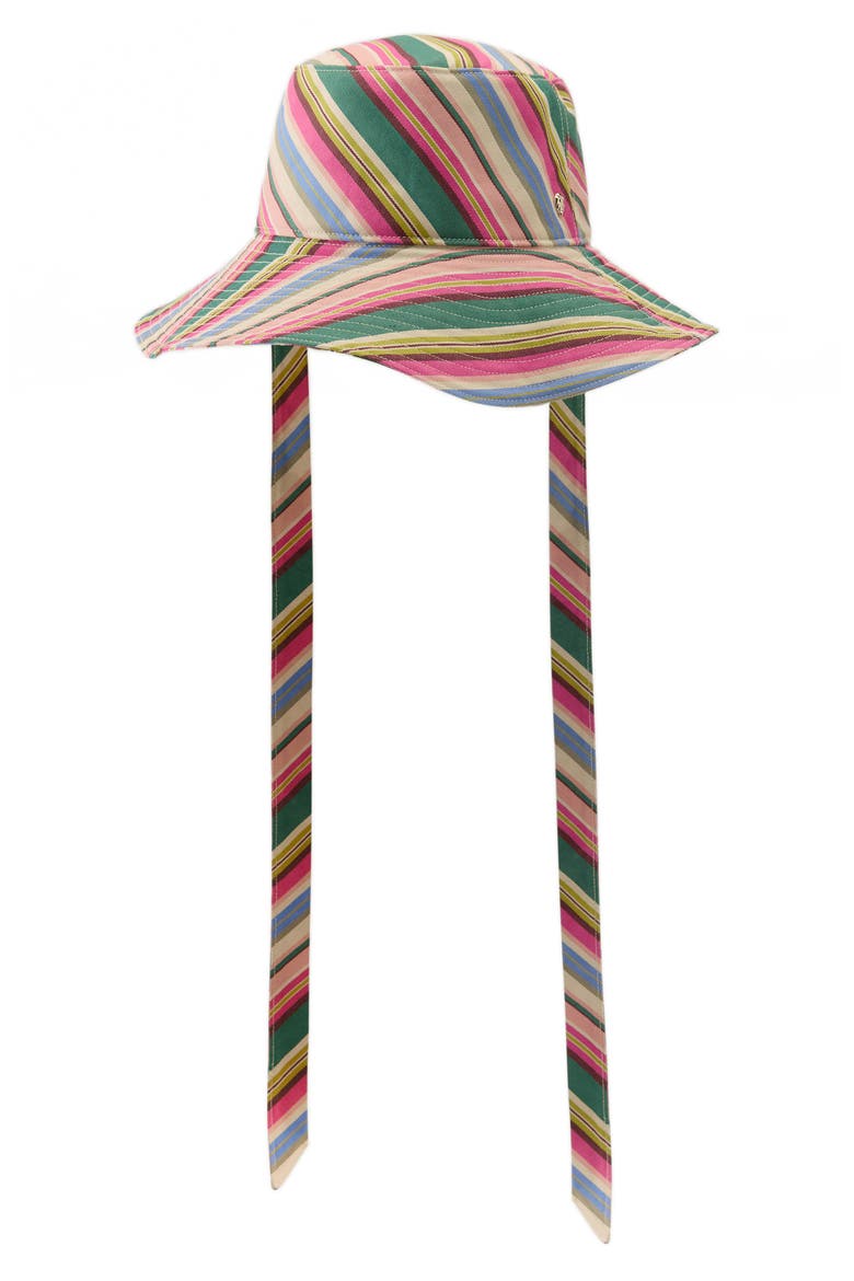 Kiyoma Stripe Organic Cotton Bucket Hat, Main, color, STRIPE