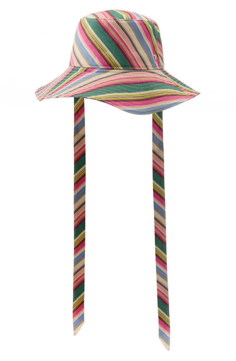 Helen Kaminski Kiyoma Stripe Organic Cotton Bucket Hat, Main, color, Stripe