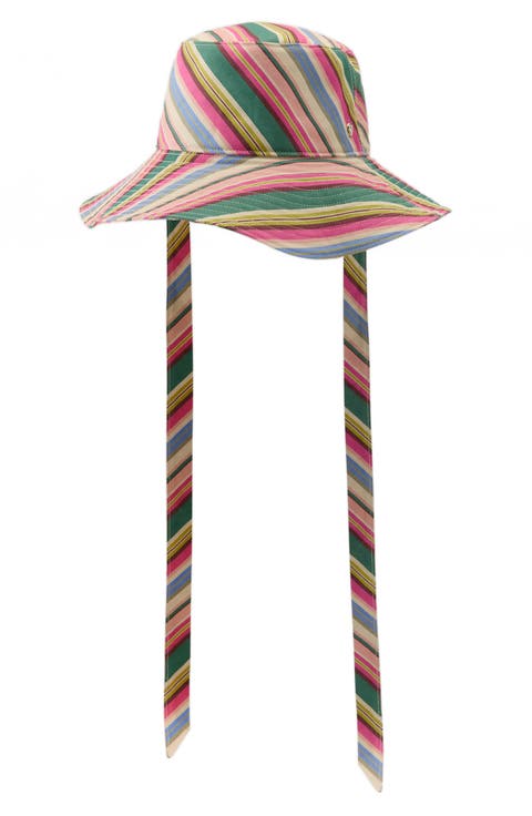 Kiyoma Stripe Organic Cotton Bucket Hat