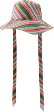 Helen Kaminski Kiyoma Stripe Organic Cotton Bucket Hat