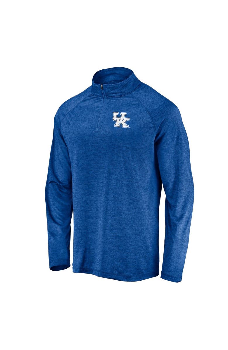 FANATICS Men's Fanatics Branded Royal Kentucky Wildcats Striated Raglan Lightweight Quarter-Zip Top, Alternate, color, Royal