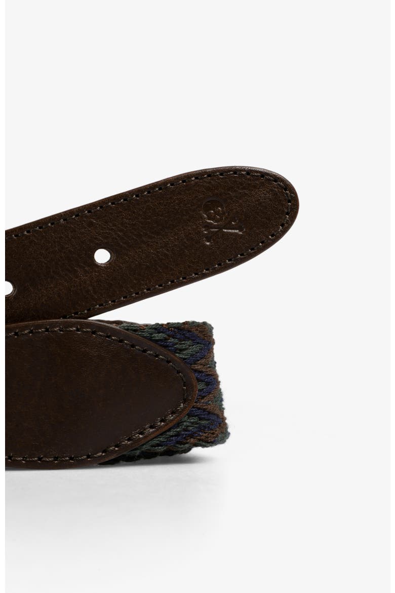 Stripes Zigzag Belt, Alternate, color, Brown