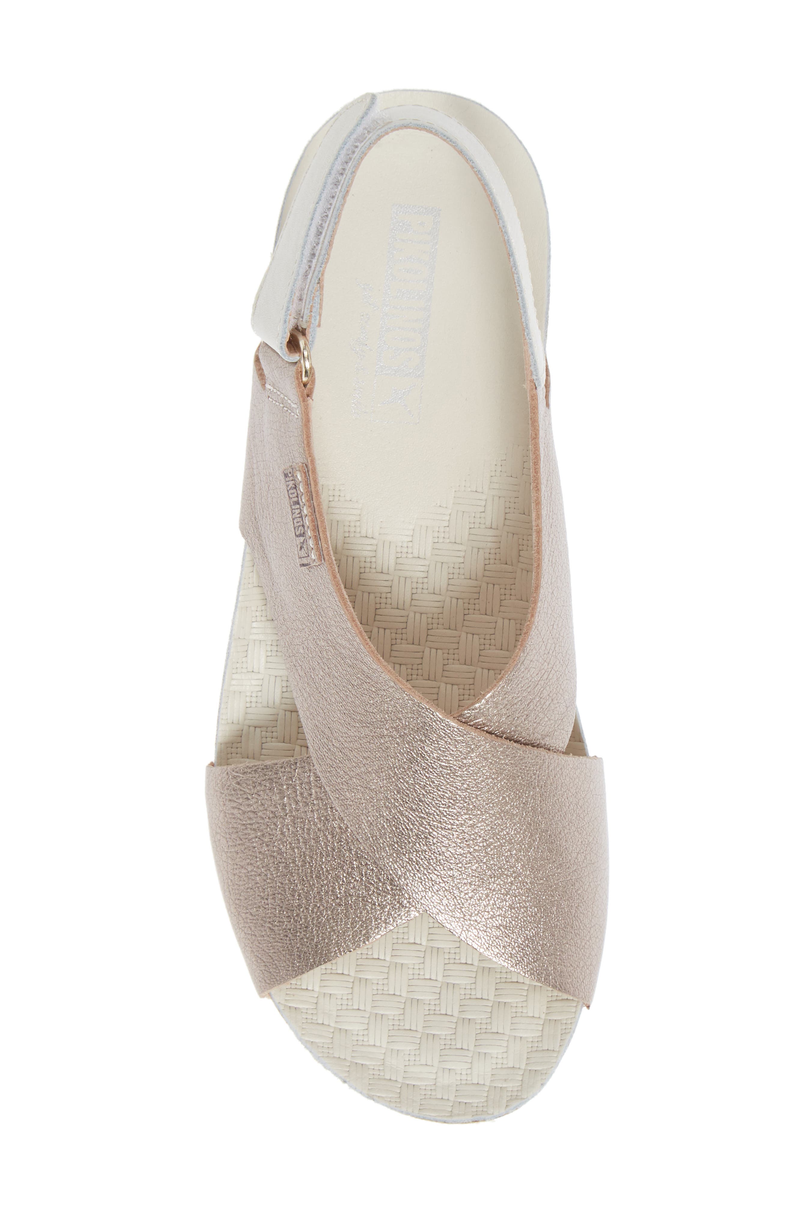 Mahon Platform Sandal, Alternate, color, STONE LEATHER