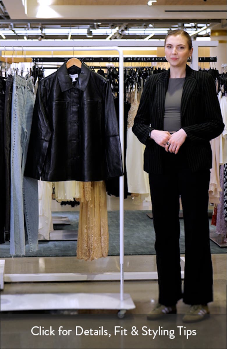 Leather Shirt Jacket, sales video thumbnail