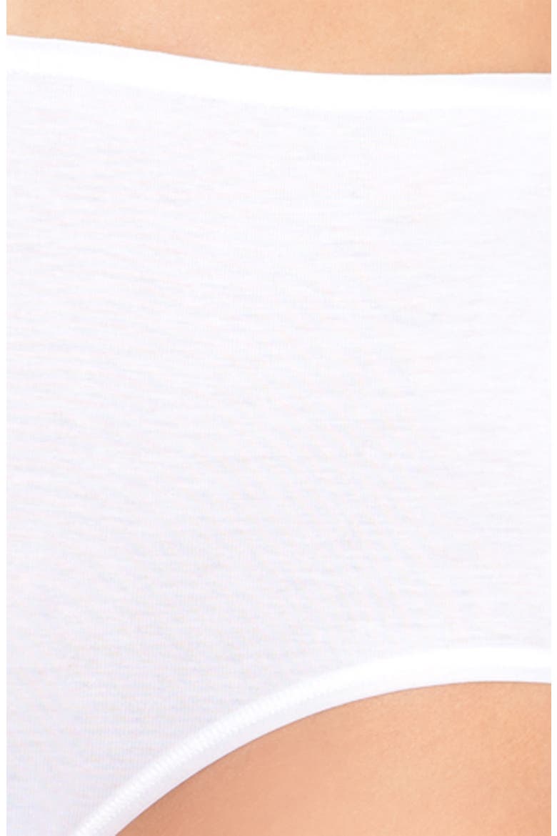 Cotton Seamless Full Briefs, Alternate, color, WHITE