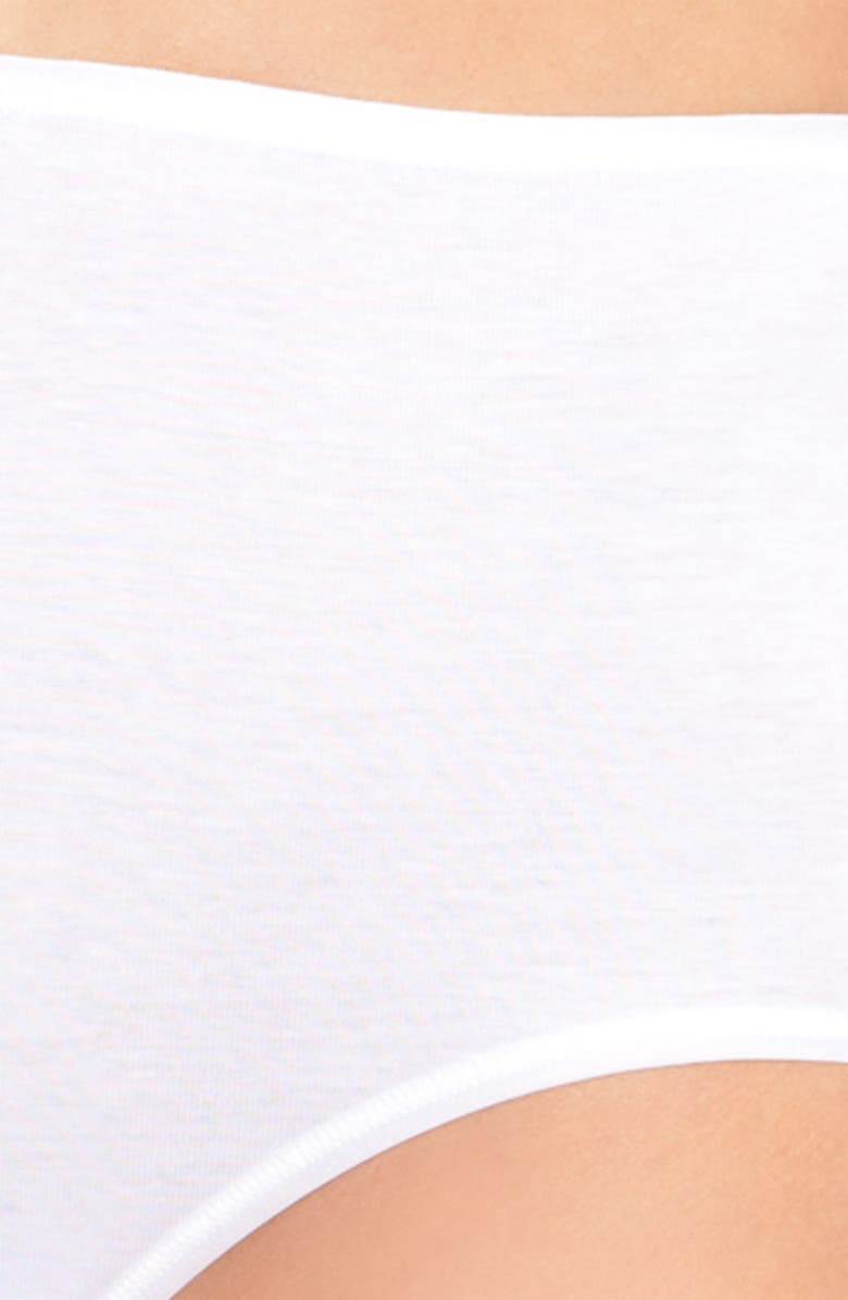 Hanro Seamless Cotton Full Briefs, Alternate, color, White