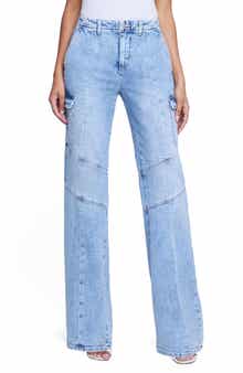 L'AGENCE Brooklyn High Waist Wide Leg Cargo Jeans