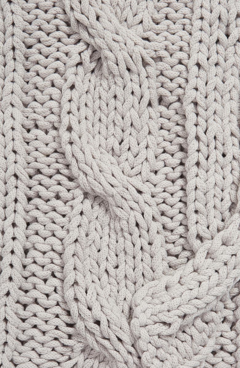 Nordstrom Chunky Cable Throw Blanket, Alternate, color, 