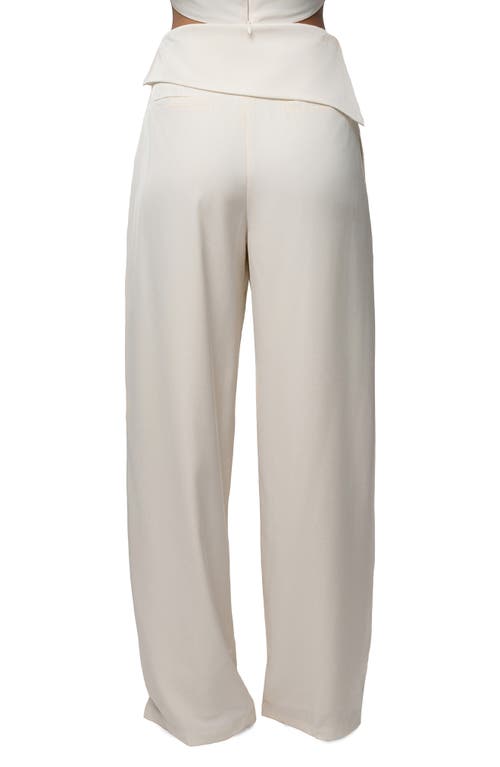 Jluxlabel Executive High Waist Pants In White