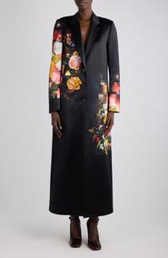 Dries Van Noten Richy Embroidered Floral Tapestry Long Coat