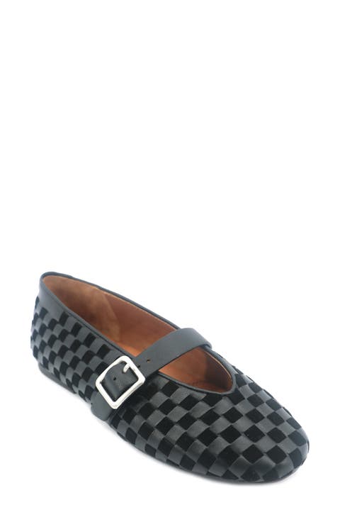Winifred Woven Mary Jane Flat (Women)