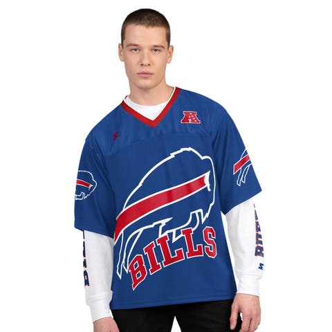 Men's Starter  Royal/White Buffalo Bills Short Sleeve & Long Sleeve T-Shirt Combo Pack