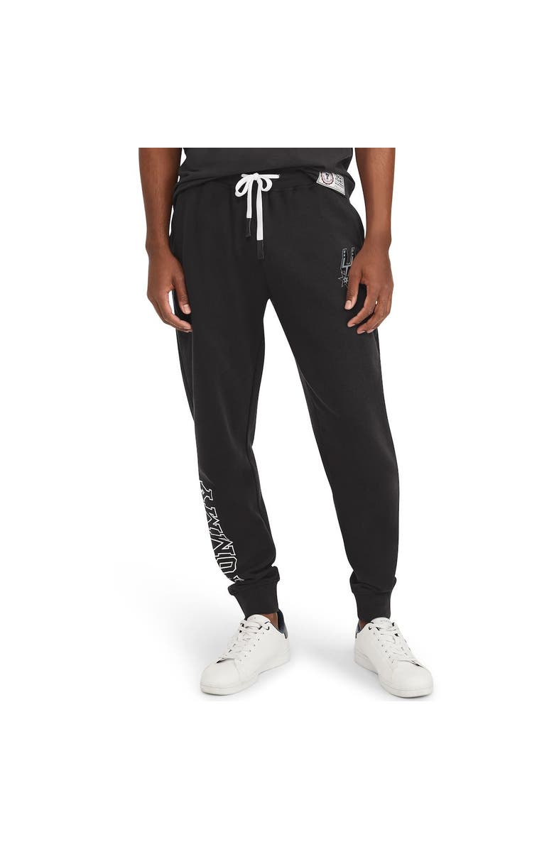 TOMMY JEANS Men's Tommy Jeans Black San Antonio Spurs Carl Bi-Blend Fleece Jogger Pants, Alternate, color, 