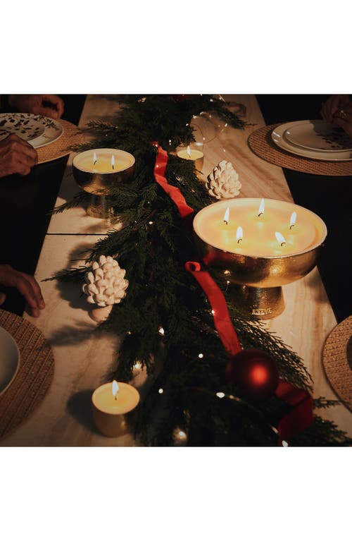 Blueme Holiday 4-piece Travel Votive Set In Brown