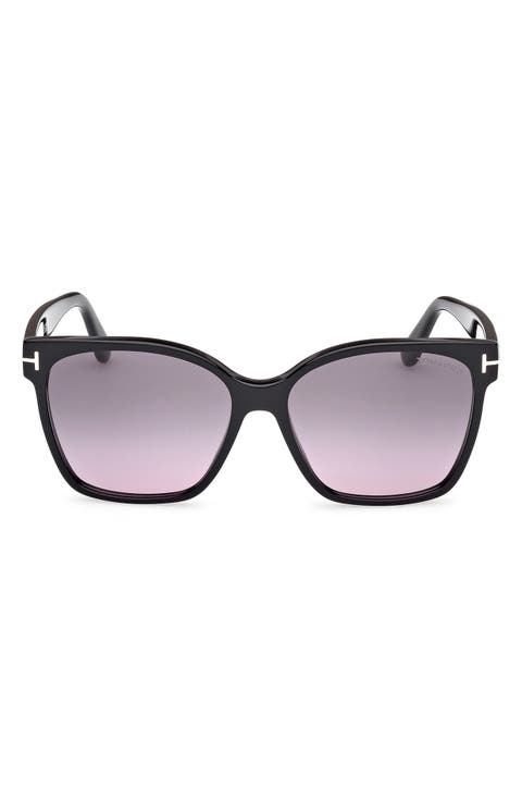 Iris 56mm Gradient Butterfly Sunglasses