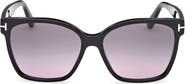 TOM FORD Iris 56mm Gradient Butterfly Sunglasses