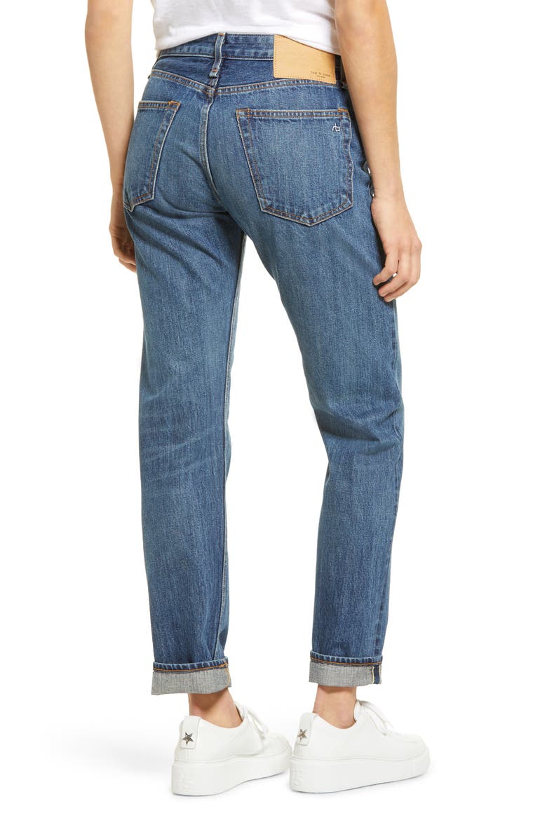 Rosa High Waist Nonstretch Boyfriend Jeans, Alternate, color, WASHINGTON