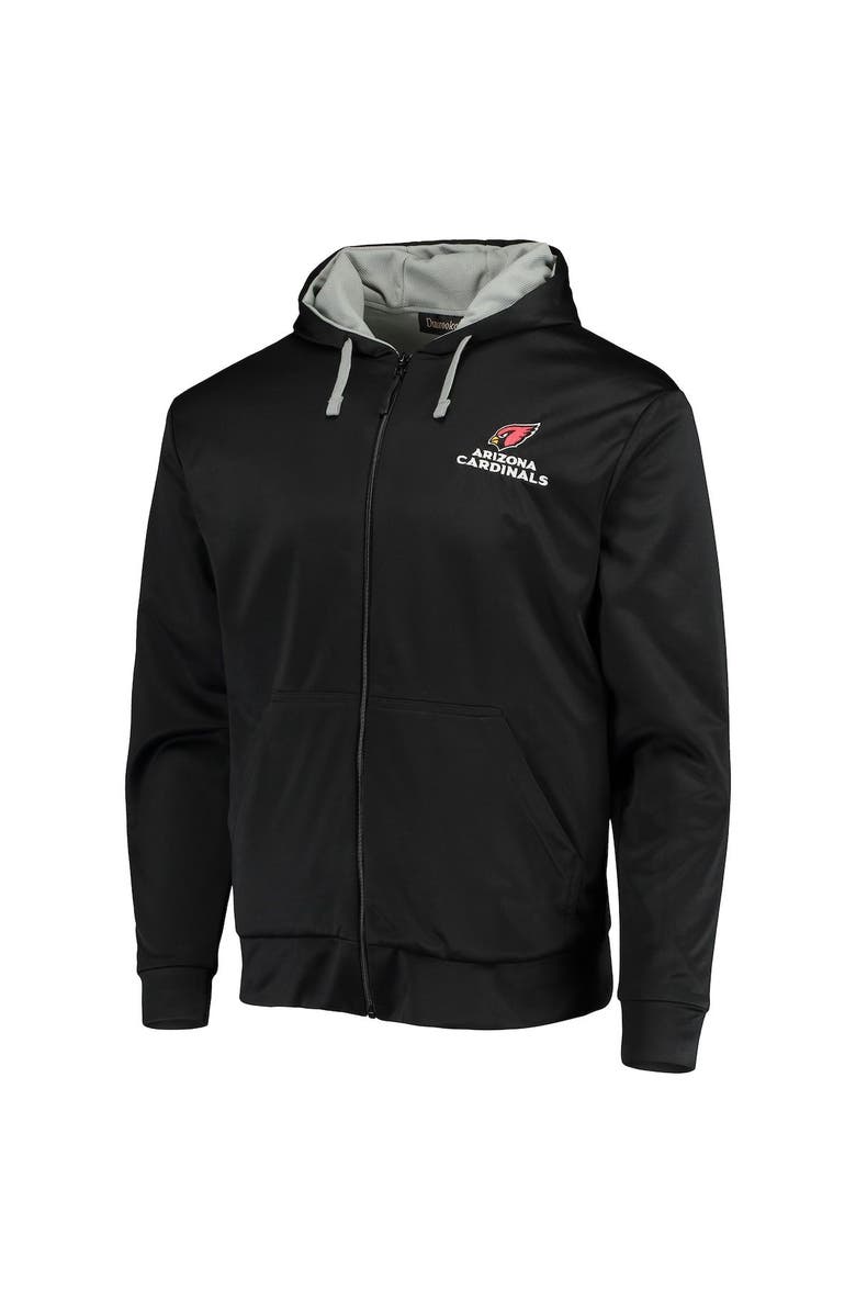 DUNBROOKE Men's Dunbrooke Black/Gray Arizona Cardinals Apprentice Full-Zip Hoodie, Alternate, color, Black