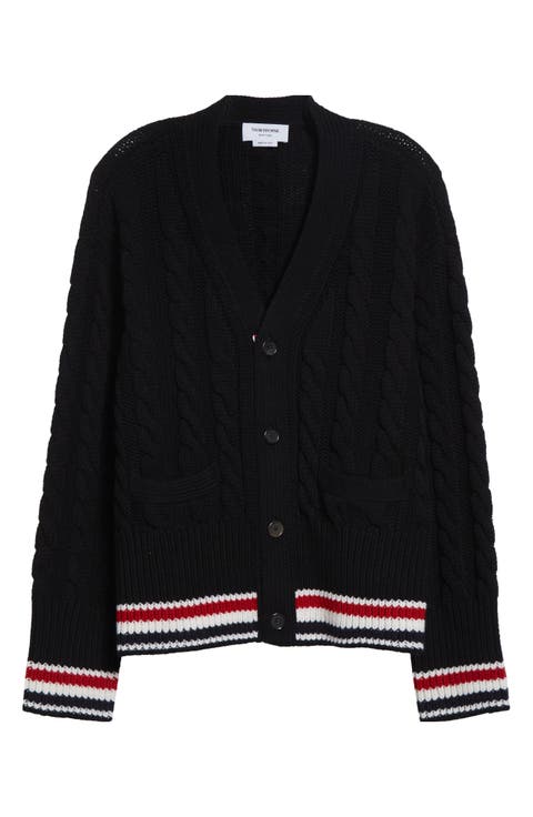 RWB Cable Knit Wool Cardigan