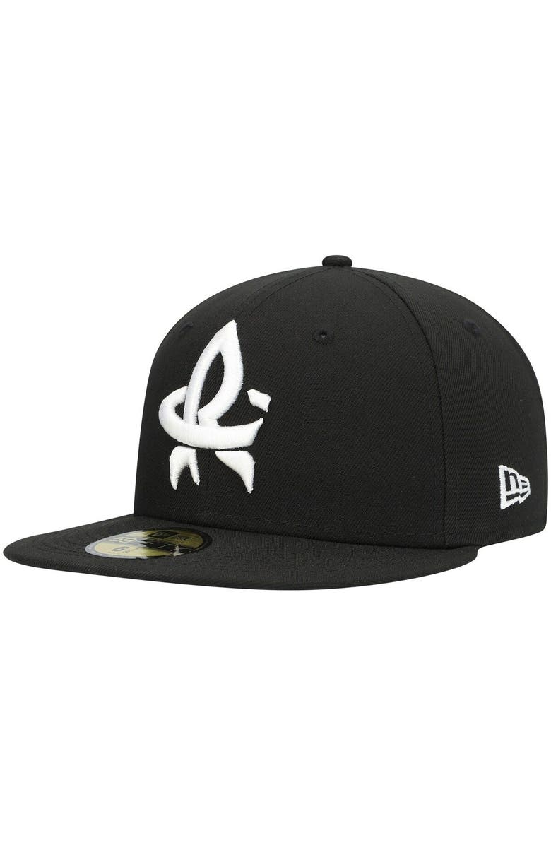 New Era Men's New Era Black Rocket City Trash Pandas Authentic Collection Team Alternate 59FIFTY Fitted Hat, Main, color, Black