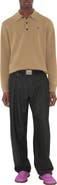 Burberry Long-sleeve Cashmere Blend Polo Shirt