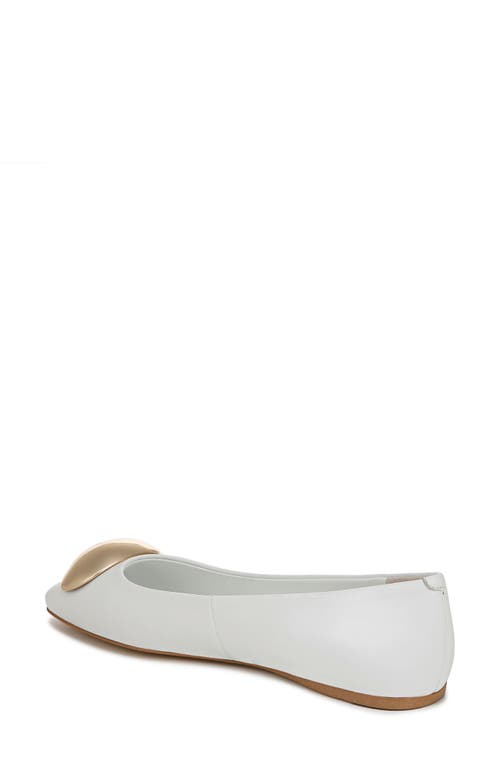 Sarto By Franco Sarto Maya Square Toe Ballet Flat In White