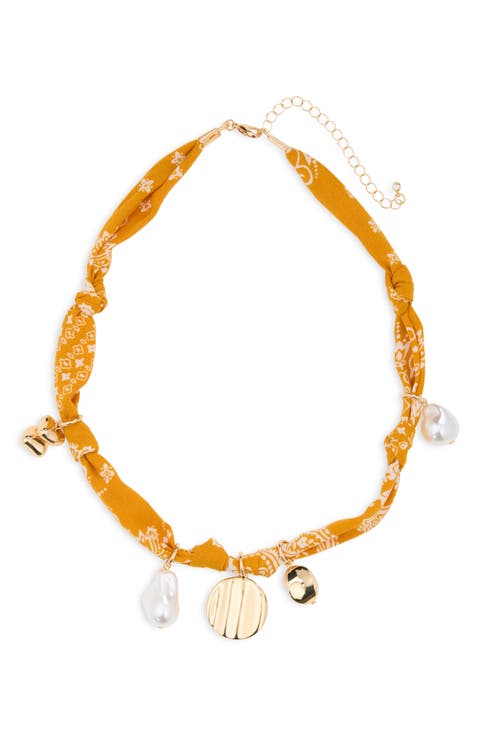 Bandanna Charm Necklace