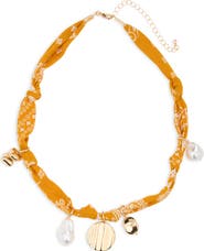 Leith Bandanna Charm Necklace