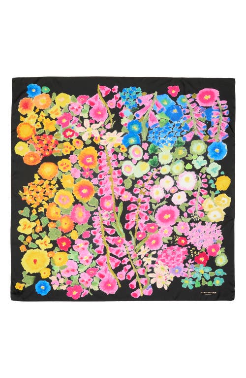 Kurt Geiger London Floral Print Large Print In Black