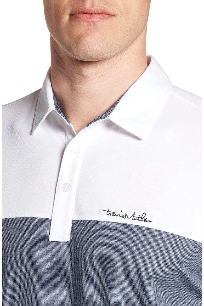 Travis Mathew Rudds Regular Fit Polo Shirt, Alternate, color, WHITE