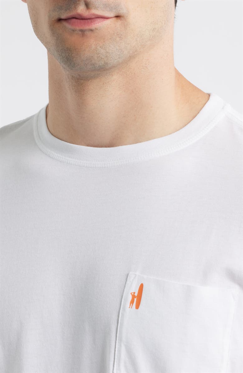 johnnie-O Surf Sunset Pocket T-Shirt, Alternate, color, White