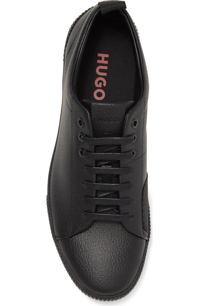 BOSS Zero Pebbled Leather Low Top Sneaker, Alternate, color,