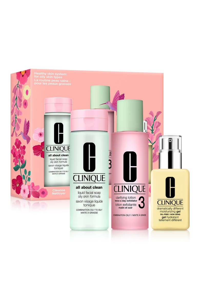 Healthy Skin 3-Step System: for Combination to Oily Skin Gift Set $84 Value, Main, color, NO COLOR