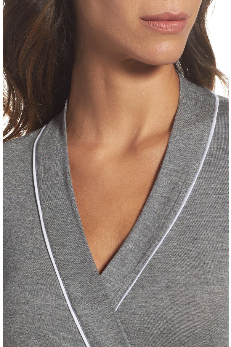 Aldridge Short Robe, Alternate, color, GREY HEATHER