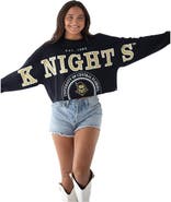 Gameday Social Women's Gameday Social Black UCF Knights Phipps Cropped Sweatshirt