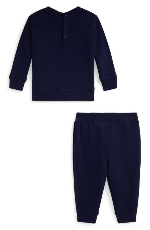 Ralph Lauren Magic Fleece Sweatshirt & Joggers Set In Blue