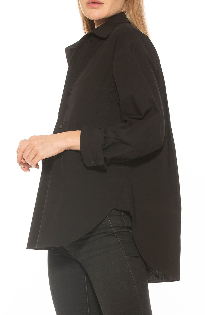 Alexia Admor Amber Classic Boyfriend Fit Button-Up Shirt, Alternate, color,