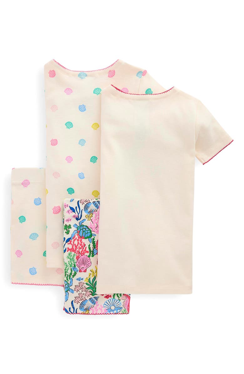 Mini Boden Kids' Assorted 2-Pack Fitted Two-Piece Short Pajamas, Alternate, color, 